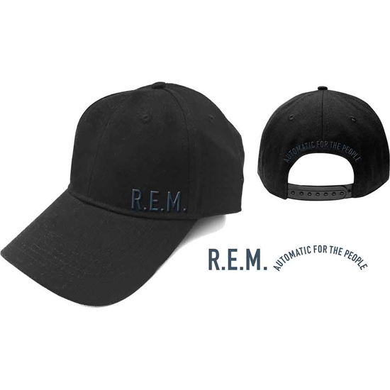 Cover for R.e.m. · R.E.M. Unisex Baseball Cap: Automatic For The People (TØJ) [Black - Unisex edition]