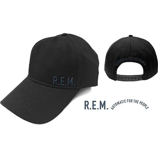 R.E.M. Unisex Baseball Cap: Automatic For The People - R.e.m. - Merchandise - ROCK OFF - 5056170676908 - 