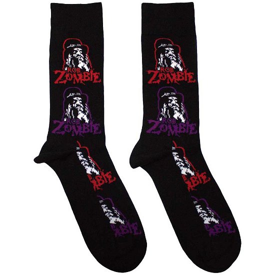 Cover for Rob Zombie · Rob Zombie Unisex Ankle Socks: Multicolour Repeats (UK Size 7 - 11) (Kläder) [size M]
