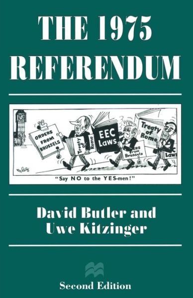 The 1975 Referendum - David Butler - Książki - Palgrave Macmillan - 9780333662908 - 7 maja 1996