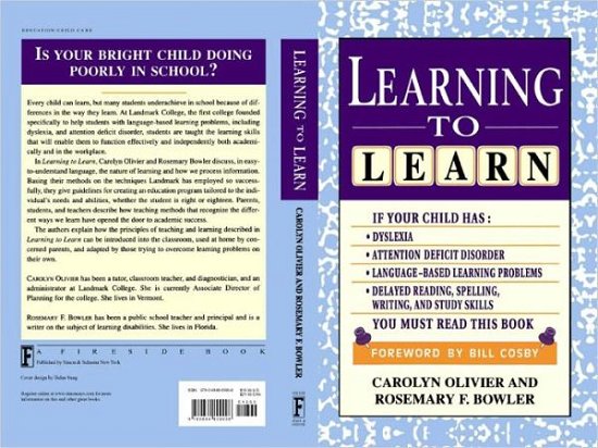 Learning to Learn - Bill Cosby - Boeken - Touchstone - 9780684809908 - 20 augustus 1996