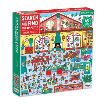 Winter Chalet 500 piece Search & Find Puzzle - Mudpuppy - Board game - Galison - 9780735376908 - September 14, 2023