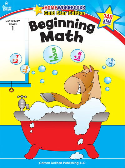 Cover for Carson-Dellosa Publishing Staff · Beginning Math, Grade 1 (Book) (2010)