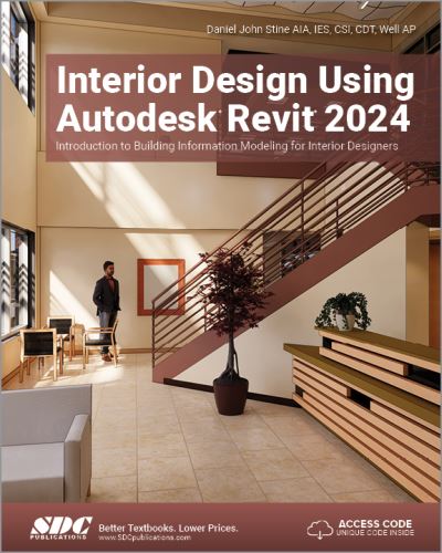 Cover for Daniel John Stine · Interior Design Using Autodesk Revit 2024: Introduction to Building Information Modeling for Interior Designers (Pocketbok) (2023)