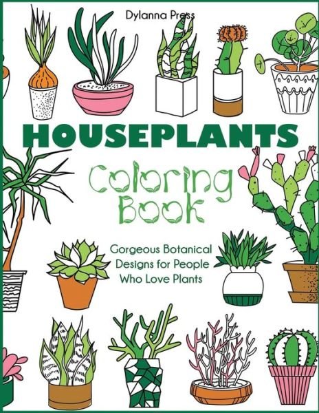 Cover for Dylanna Press · Houseplants Coloring Book (Paperback Book) (2021)
