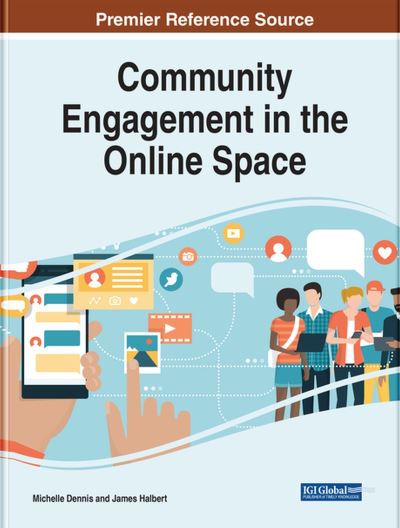 Cover for Michelle Dennis · Community Engagement in the Online Space (Book) (2023)