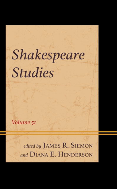 Shakespeare Studies -  - Książki - Fairleigh Dickinson University Press - 9781683933908 - 6 marca 2024