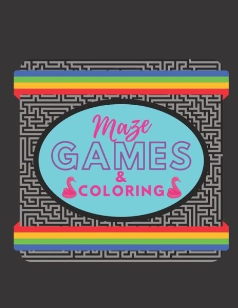 Cover for Herdappy Journals · Maze Games &amp; Coloring (Paperback Bog) (2019)