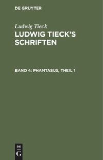 Cover for Ludwig Tieck · Phantasus (Book) (1901)