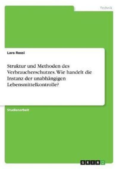 Cover for Rossi · Struktur und Methoden des Verbrau (Buch)