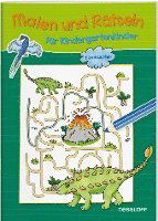 Cover for Nadja Schwendemann · Malen und Rätseln für Kindergartenkinder. Dinosaurier (Book) (2023)