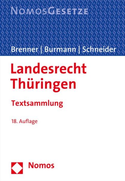 Cover for Michael Brenner · Landesrecht Thuringen (Book) (2015)