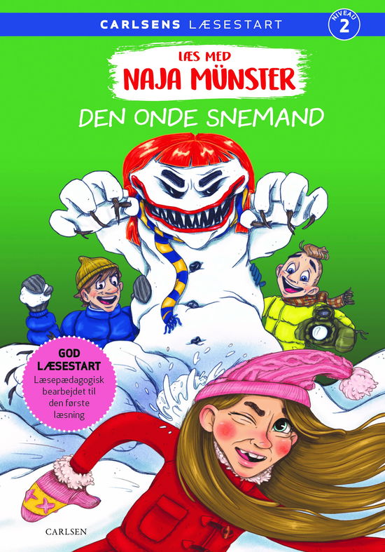 Cover for Line Kyed Knudsen · Naja Münster: Læs med Naja Münster (4) - Den onde snemand (Inbunden Bok) [1:a utgåva] (2023)