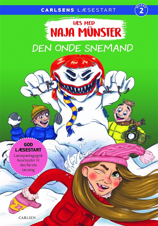 Cover for Line Kyed Knudsen · Naja Münster: Læs med Naja Münster (4) - Den onde snemand (Gebundesens Buch) [1. Ausgabe] (2023)