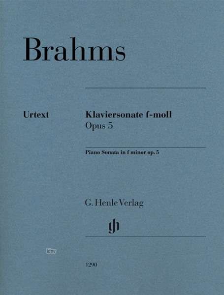 Cover for Brahms · Klaviersonate f-moll op. 5 (Bok)
