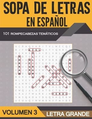 Cover for Pasatiempos Oro · Sopa de Letras en Espanol Letra Grande - Volumen 3 (Paperback Bog) (2020)