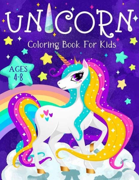 Cover for J Anna · Unicorn coloring book for kids (Pocketbok) (2021)