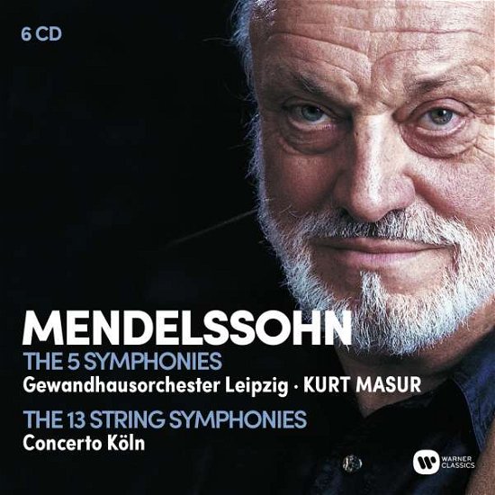 Mendelssohn The Complete Symphonies  The Complete String Symphonies Budget Box Sets - Kurt Masurgewandhaus Orchester  Concerto Koln - Musik - WARNER CLASSICS - 0190295974909 - 19 augusti 2016