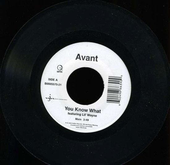 Cover for Avant · You Know What (X2) (7&quot;) (2005)