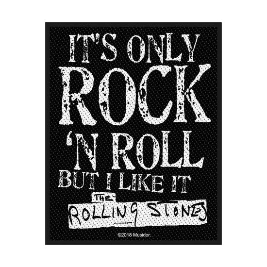 The Rolling Stones Standard Woven Patch: It's Only Rock N' Roll (Retail Pack) - The Rolling Stones - Merchandise - PHD - 5055339792909 - 19. august 2019