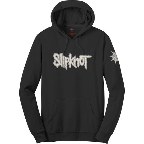 Slipknot Unisex Pullover Hoodie: Logo & Star (Applique Motifs) - Slipknot - Merchandise - MERCHANDISE - 5056170666909 - 2 januari 2020