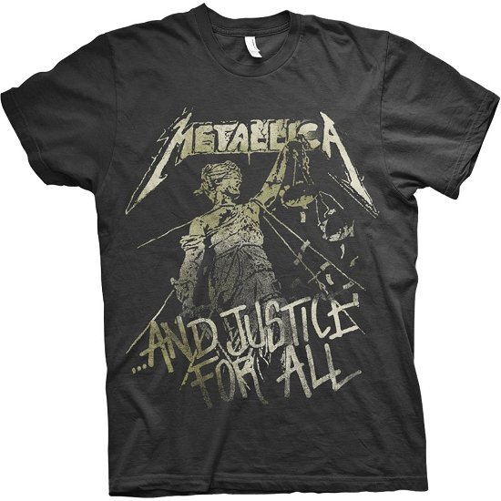 Metallica Unisex T-Shirt: Justice Vintage - Metallica - Produtos - MERCHANDISE - 5060420685909 - 30 de dezembro de 2019