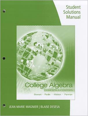 Cover for James Stewart · College Algebra Student Solutions Manual: Concepts and Contexts (Paperback Book) (2010)