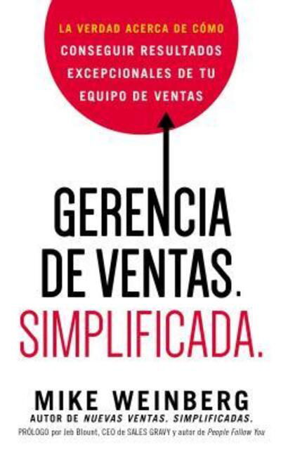 Cover for Mike Weinberg · Gerencia de ventas. Simplificada. (Paperback Book) (2017)