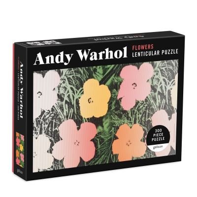 Cover for Andy Warhol Galison · Andy Warhol Flowers 300 Piece Lenticular Puzzle (GAME) (2021)