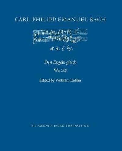 Cover for Carl Philipp Emanuel Bach · Den Engeln gleich, Wq 248 (Paperback Bog) (2019)