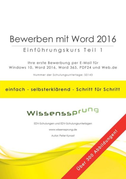 Cover for Kynast · Bewerben mit Word 2016 - Einführ (Bok) (2018)