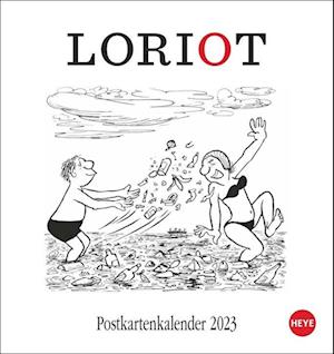 Loriot Postkartenkalender 2023 - Loriot - Gadżety - Heye - 9783840191909 - 3 maja 2022