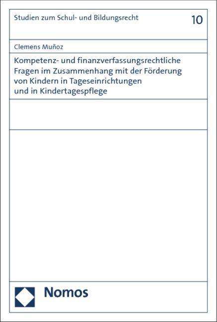 Cover for Muñoz · Kompetenz- und finanzverfassungsr (Book) (2014)