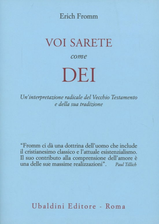 Cover for Erich Fromm · Voi Sarete Come Dei (Bog)