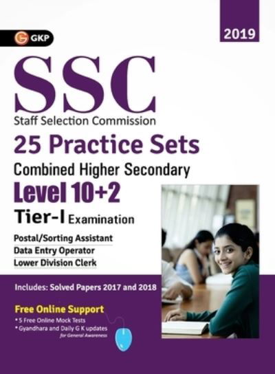 SSC 2020 - CHSL (Combined Higher Secondary 10+2 Level) Tier I - 25 Practice Sets - Gkp - Kirjat - G.K PUBLICATIONS PVT.LTD - 9789389573909 - sunnuntai 29. marraskuuta 2020