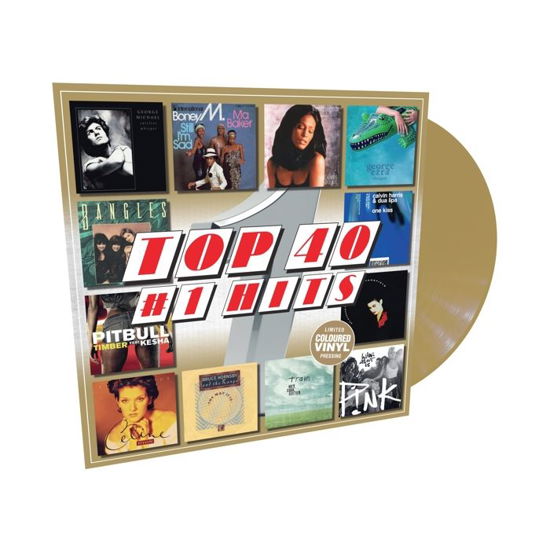 Cover for Top 40 Number 1 Hits / Various (LP) [Coloured edition] (2023)