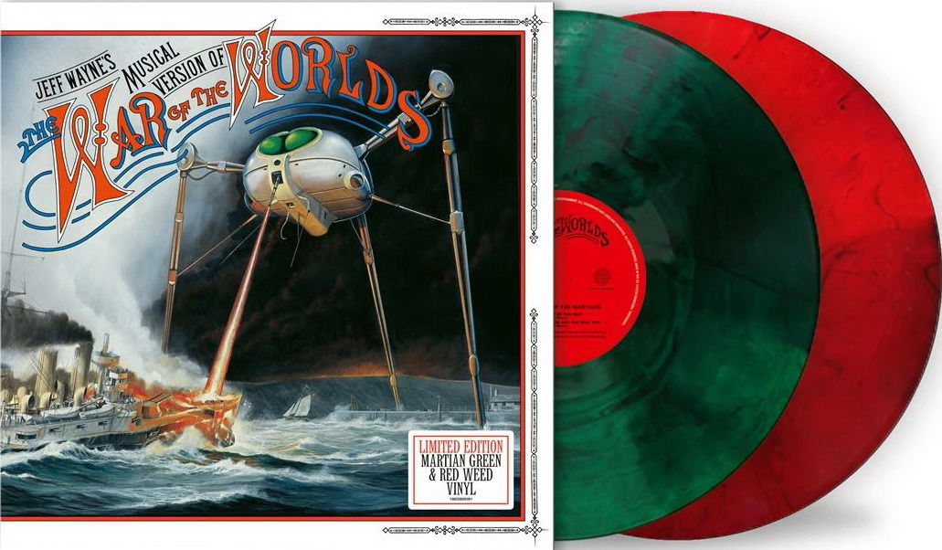 Jeff Wayne · Jeff Wayne's Musical Version Of The War Of The Worlds (LP)  [Limited Indie Exclusive Martian Green u0026 Weed Red Vinyl edition] (2024)