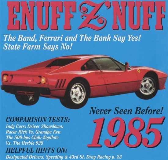 Cover for Enuff Z'nuff · 1985 (Colored Vinyl, Blue &amp; Red Splatter, Reissue) (VINYL) (2024)