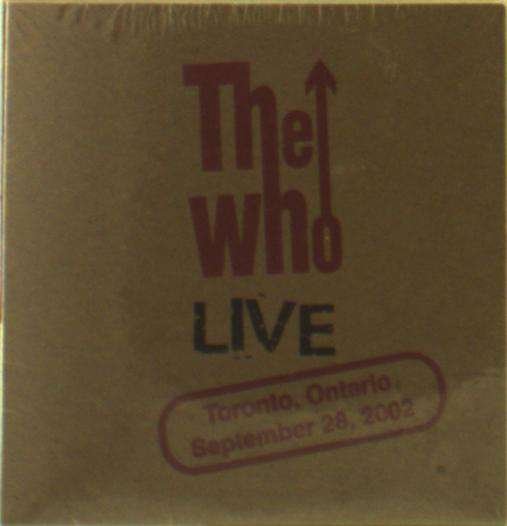 Live: Toronto on Ca 9/28/02 - The Who - Muziek -  - 0952251088910 - 13 mei 2014