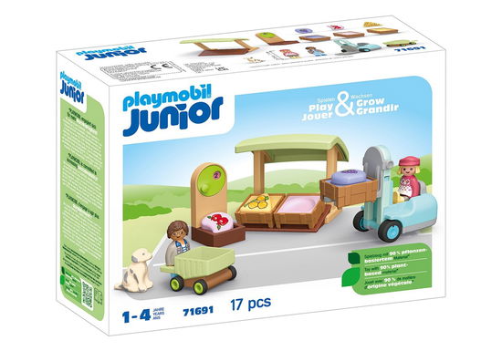 Cover for Playmobil · Junior: Organic Market Stall &amp; Forklift (71691) (Toys)