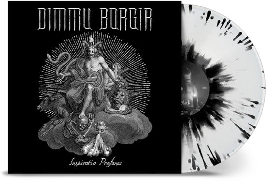 Cover for Dimmu Borgir · Inspiratio Profanus (White with Black Splatter) (LP) [Coloured edition] (2023)