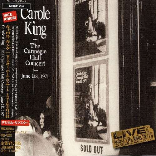 Cover for Carole King · Carnegie Hall Concert - June 1 (CD) [Remastered edition] (2004)