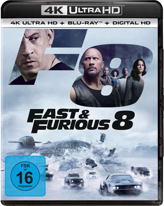 Cover for Vin Diesel,michelle Rodriguez,dwayne Johnson · Fast &amp; Furious 8 (4K UHD Blu-ray) (2017)
