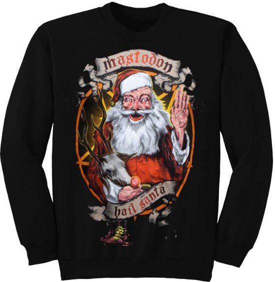 Cover for Mastodon · Mastodon Unisex Sweatshirt: Hail Santa Holiday (CLOTHES) [size S] [Black - Unisex edition]