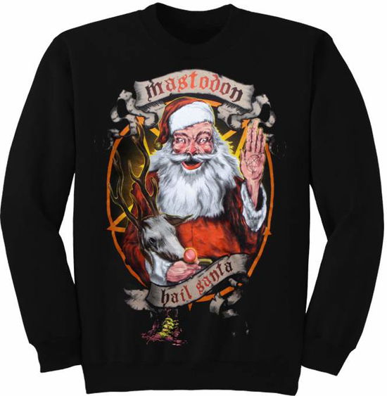 Cover for Mastodon · Mastodon Unisex Sweatshirt: Hail Santa Holiday (Klær) [size S] [Black - Unisex edition]