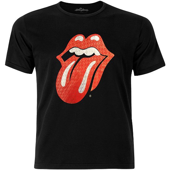 Cover for The Rolling Stones · The Rolling Stones Unisex Fashion Tee: Classic Tongue with Foiled Application (Klær) [size S] [Black - Unisex edition]