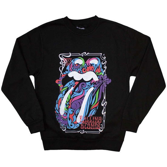 The Rolling Stones Unisex Sweatshirt: Colour Swirls (Oversized) - The Rolling Stones - Merchandise -  - 5056737252910 - May 2, 2024