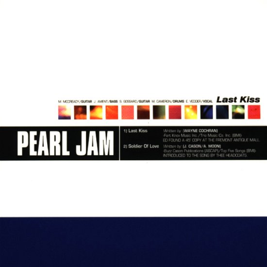 Cover for Pearl Jam · Last Kiss (CD)