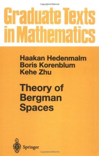 Theory of Bergman Spaces - Graduate Texts in Mathematics - Hakan Hedenmalm - Kirjat - Springer-Verlag New York Inc. - 9780387987910 - perjantai 19. toukokuuta 2000