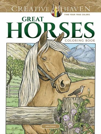 Cover for John Green · Creative Haven Great Horses Coloring Book - Creative Haven (Paperback Bog) (2017)